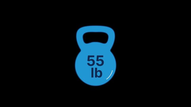 55 lb Weight Dumbbell Animation