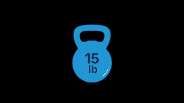 15 lb Weight Dumbbell Animation