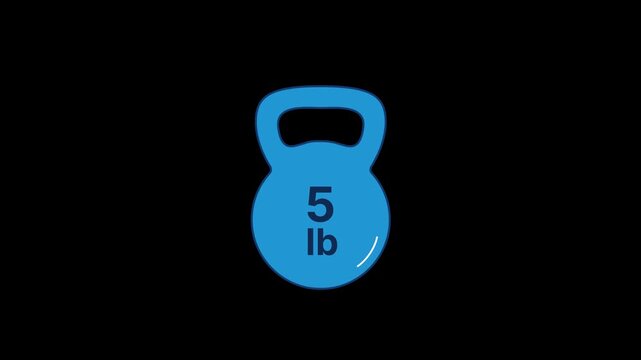 5 lb Weight Dumbbell Animation