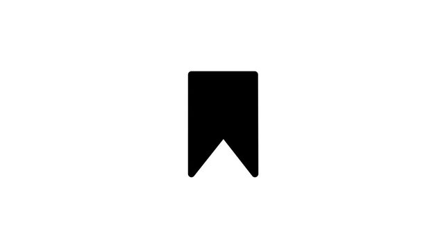 Bookmark Save Marker Symbol Animation