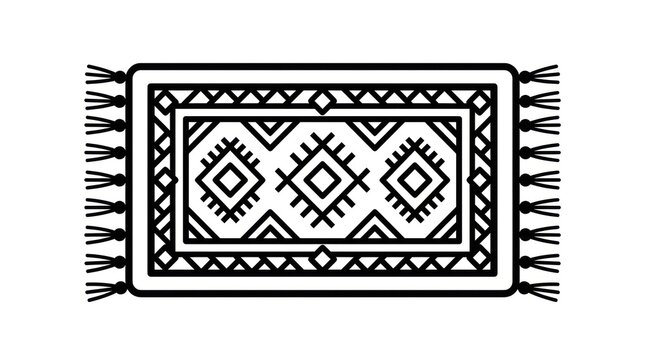 Traditional Moroccan Berber rug design.