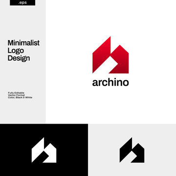 Abstract Geometry Property Business Logo Design