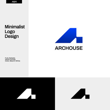 Simple Roof House Shape Business Logo