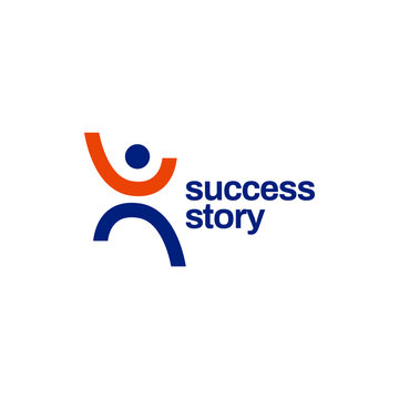 Success Mentoring Happy People Business Logo Design Template
