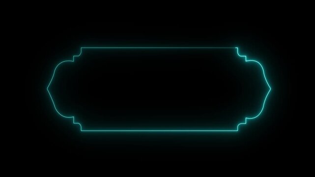 Frame in Arabic Muslim design for Ramadan Kareem. mosque gate shape isolated on background on Motion Graphics Animation Concept..