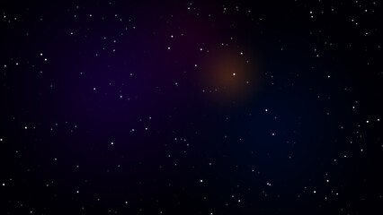 Glowing nebula and starfield in deep space design © Abdulla