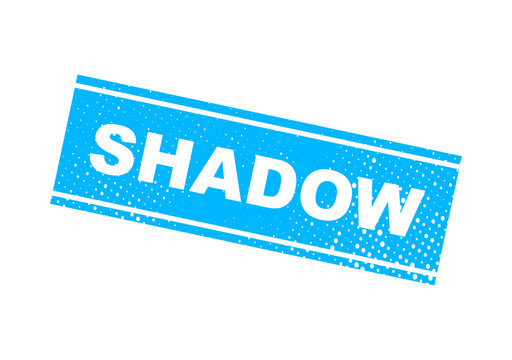 Blue shadow text stamp with glitter effect illustration