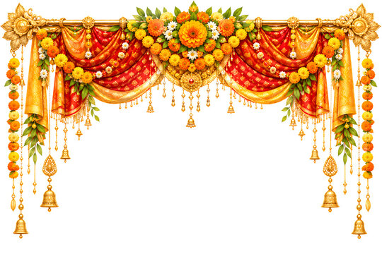 Navratri diwali dhanteras decorative frame design concept in illustration.