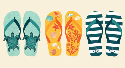 Naklejka premium Detailed set of three pairs of stylized vector graphic illustrations. Minimalist design elements featuring clean lines and modern shapes for professional branding, web design, and digital art.