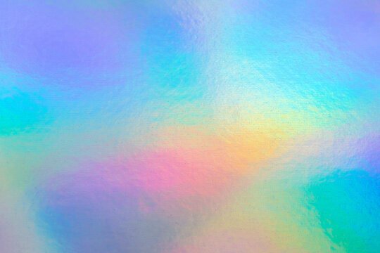 Holographic rainbow foil iridescent texture abstract hologram background