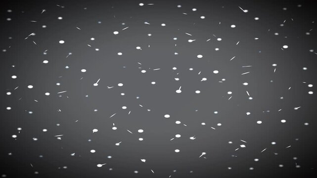 Abstract AI Node Network of Drifting Particles on Dark Grey Background