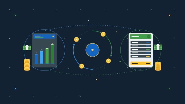 Digital Financial Ecosystem: Transaction Flow and Growth Visualization