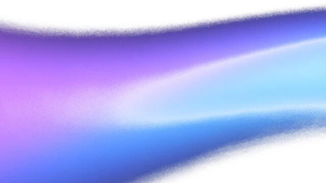 Abstract cyan and purple gradient wave shape with smooth glowing modern fluid decorative digital artwork transparent background