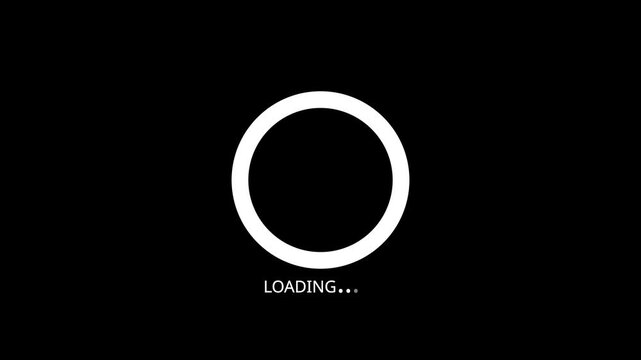 Abstract Circle Loading icon animation. finance % loading progress bar loading animation for website. progress loading bar 0-100 percent on transparent background