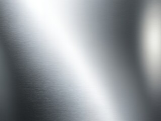 Fototapeta premium 光沢のあるステンレス素材の金属質感が美しく反射する無機質で抽象的な背景テクスチャ表現