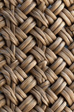 Close-up reveals intricate woven texture