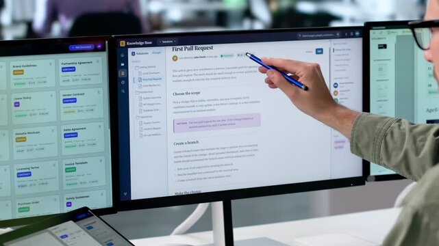 Software Engineer Reviews AI Knowledge Base On Convertible Laptop