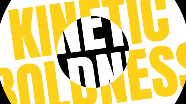 Kinetic Bold Text Animation