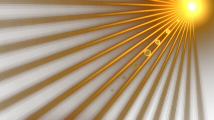 Fototapeta premium Vibrant Golden Sunburst with Glowing Light Rays - Radiant Energy & Inspiration, Transparent PNG