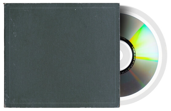 Grunge blank CD sleeve. png isolated on transparent background