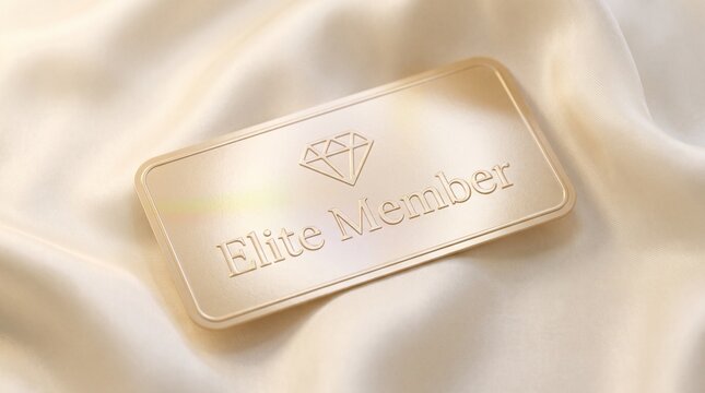 Elegant Gold Elite Member Luxury Card