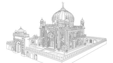 Obraz premium Sufi_dargah_with_domed_roof_202607312004 [Converted]