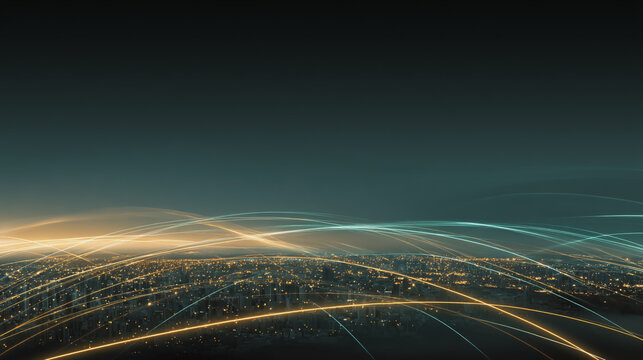 Smart digital Innovation city with connection network reciprocity over the city of future smart wireless digital city and social media networking systems that connects people with in city