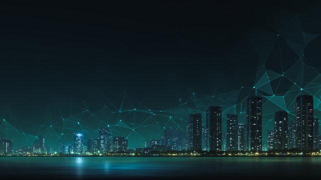 Smart digital Innovation city with connection network reciprocity over the city of future smart wireless digital city and social media networking systems that connects people with in city