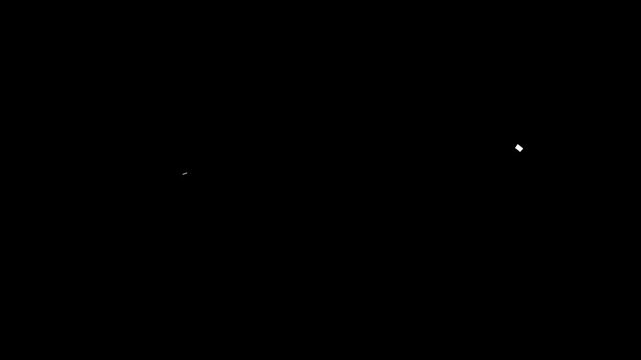 Abstract white circles pulsing in sequence against a dark background with subtle motion graphics for tech backgrounds