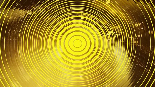 abstract background with golden rings