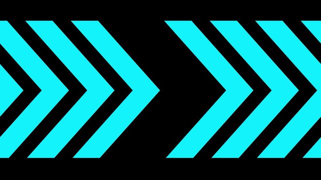 Right-directional arrow loop animation. Animated arrows for the overlay video layer. 4k animation. arrow loading icon animation, indicate the roadmap icon
