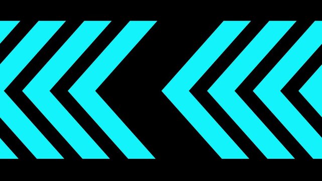 Left-directional arrow loop animation. Animated arrows for the overlay video layer. 4k animation. arrow loading icon animation, pointer showing opposite direction.