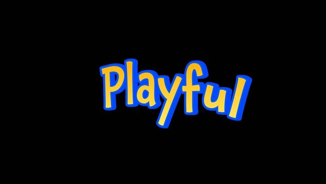 Playful Cartoon Text Animation