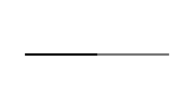 Gray rectangle expands to fill a black bar on white . loading animation,  
