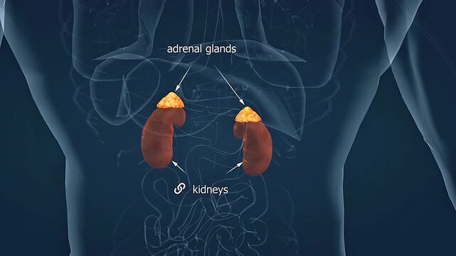 Adrenal gland anatomy