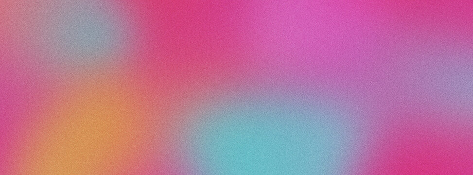 Vibrant pink and teal gradient background with subtle grain texture for digital design.