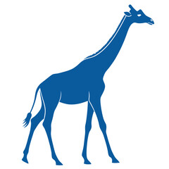Fototapeta premium A giraffe silhouette illustration 