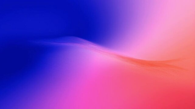 Abstract colorful gradient background with smooth wave flow in blue and pink tones