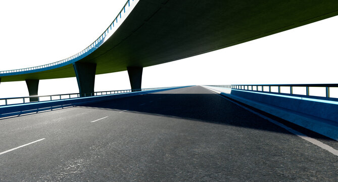 3d rendering highway overpass creating dynamic urban infrastructure view