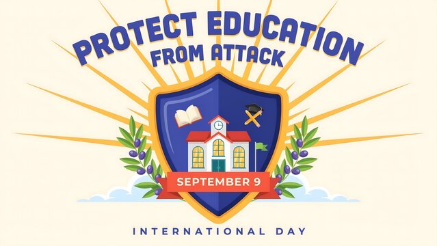 Protect education from attack international day badge