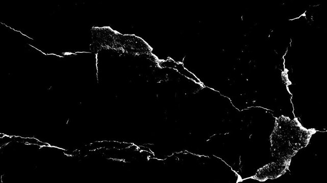 Abstract black and white grunge texture with cracked pattern