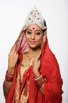 Portrait of a Bengali bride 