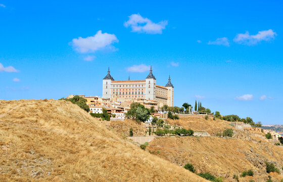 Panoramic view of the city of Toledo in Spain.