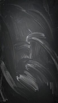 A dark, textured background resembling a wiped chalkboard with visible chalk marks.