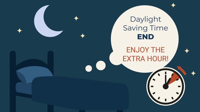 Daylight saving time ending enjoying extra sleep hour
