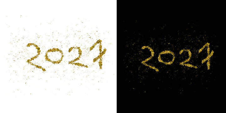 New Year 2027 Gold Glitter Background, Shimmering Celebration Dust Transparent PNG Banner