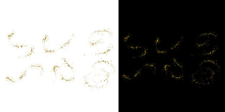 Luxury Golden Glitter PNG Background, Radiant Black Backdrop with Sparkle Dust Overlay