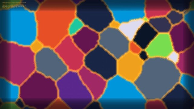 kinetic polycrystalline grain growth 2d