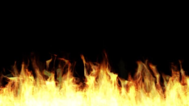 fire animation flame loop realistic burning flames overlay blaze motion graphics vfx footage inferno orange yellow border flare video background visual effects bonfire campfire heat