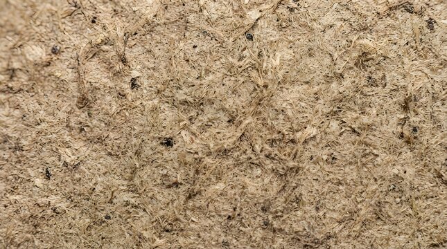 Detailed Texture of Brown Pressed Particle Board Surface.